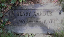 Henry Xander grave