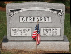 Joseph Gerhardt grave marker